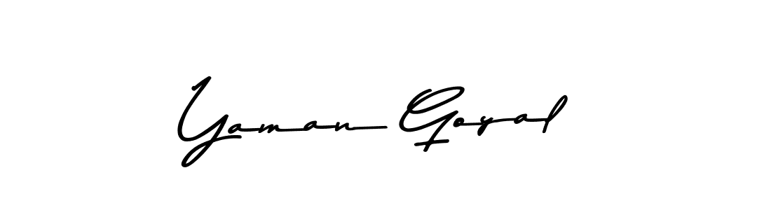 How to make Yaman Goyal signature? Asem Kandis PERSONAL USE is a professional autograph style. Create handwritten signature for Yaman Goyal name. Yaman Goyal signature style 9 images and pictures png