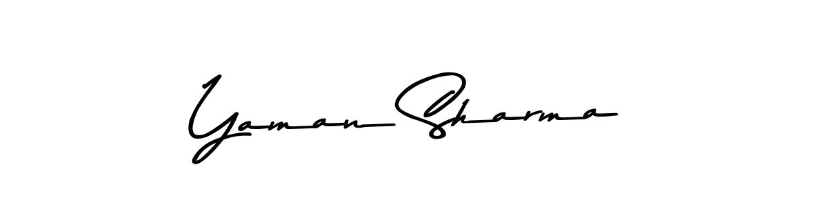 Make a beautiful signature design for name Yaman Sharma. With this signature (Asem Kandis PERSONAL USE) style, you can create a handwritten signature for free. Yaman Sharma signature style 9 images and pictures png