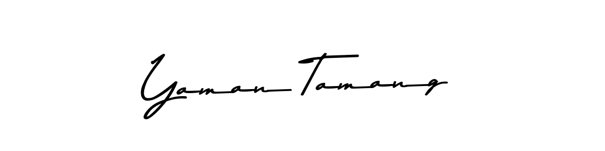 How to make Yaman Tamang signature? Asem Kandis PERSONAL USE is a professional autograph style. Create handwritten signature for Yaman Tamang name. Yaman Tamang signature style 9 images and pictures png