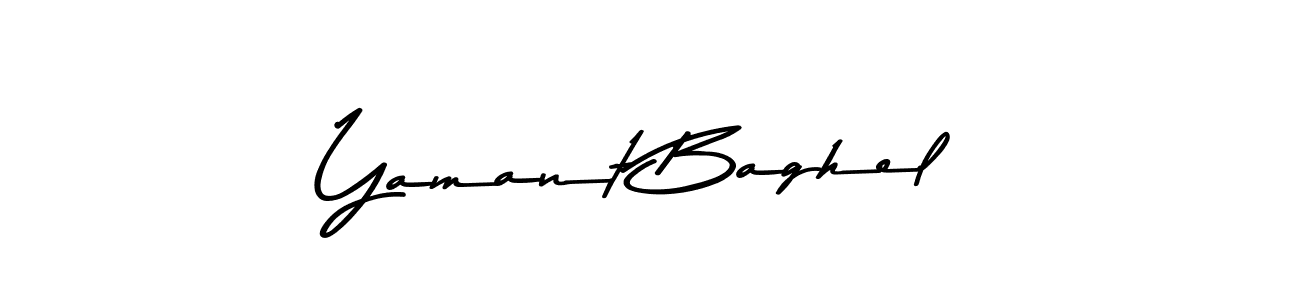 How to make Yamant Baghel signature? Asem Kandis PERSONAL USE is a professional autograph style. Create handwritten signature for Yamant Baghel name. Yamant Baghel signature style 9 images and pictures png