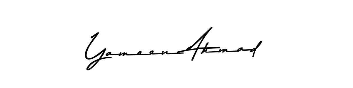 Make a beautiful signature design for name Yameen Ahmad. Use this online signature maker to create a handwritten signature for free. Yameen Ahmad signature style 9 images and pictures png