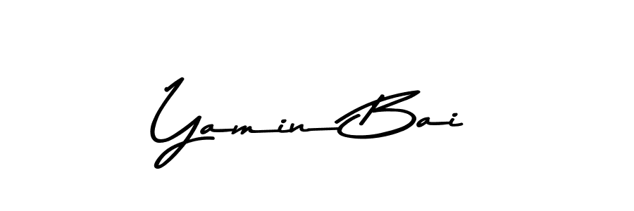 You should practise on your own different ways (Asem Kandis PERSONAL USE) to write your name (Yamin Bai) in signature. don't let someone else do it for you. Yamin Bai signature style 9 images and pictures png