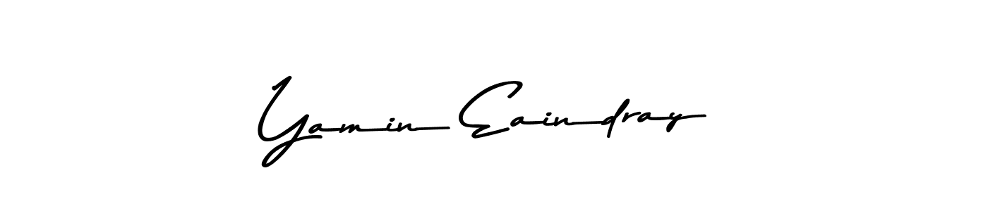 Here are the top 10 professional signature styles for the name Yamin Eaindray. These are the best autograph styles you can use for your name. Yamin Eaindray signature style 9 images and pictures png