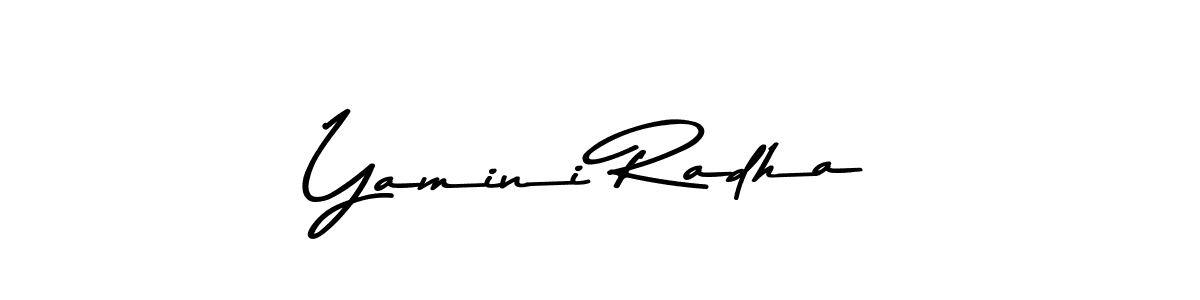 The best way (Asem Kandis PERSONAL USE) to make a short signature is to pick only two or three words in your name. The name Yamini Radha include a total of six letters. For converting this name. Yamini Radha signature style 9 images and pictures png