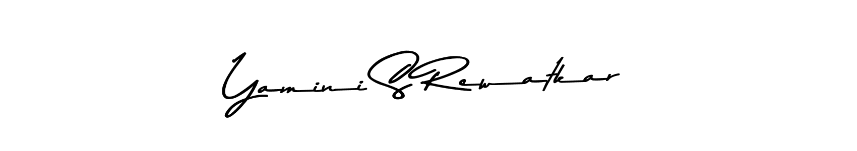 Also You can easily find your signature by using the search form. We will create Yamini S Rewatkar name handwritten signature images for you free of cost using Asem Kandis PERSONAL USE sign style. Yamini S Rewatkar signature style 9 images and pictures png