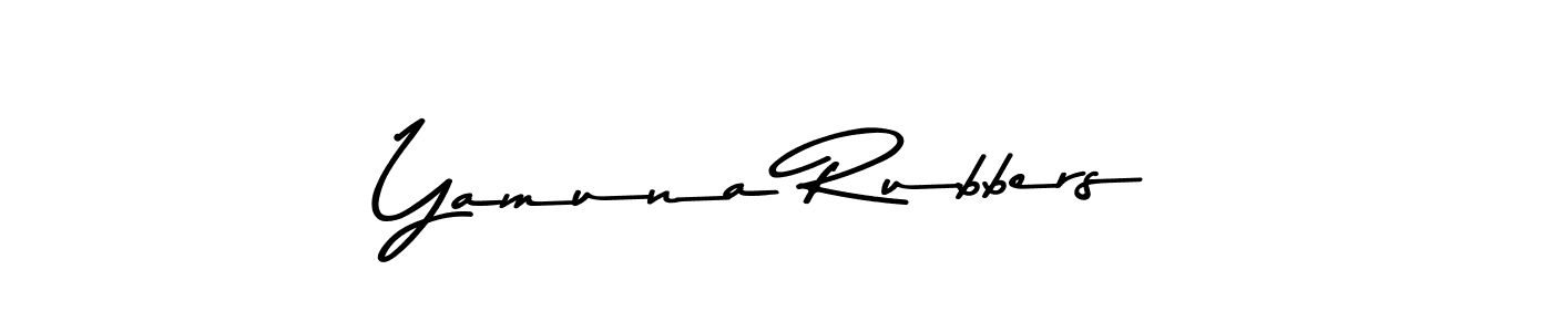 Design your own signature with our free online signature maker. With this signature software, you can create a handwritten (Asem Kandis PERSONAL USE) signature for name Yamuna Rubbers. Yamuna Rubbers signature style 9 images and pictures png