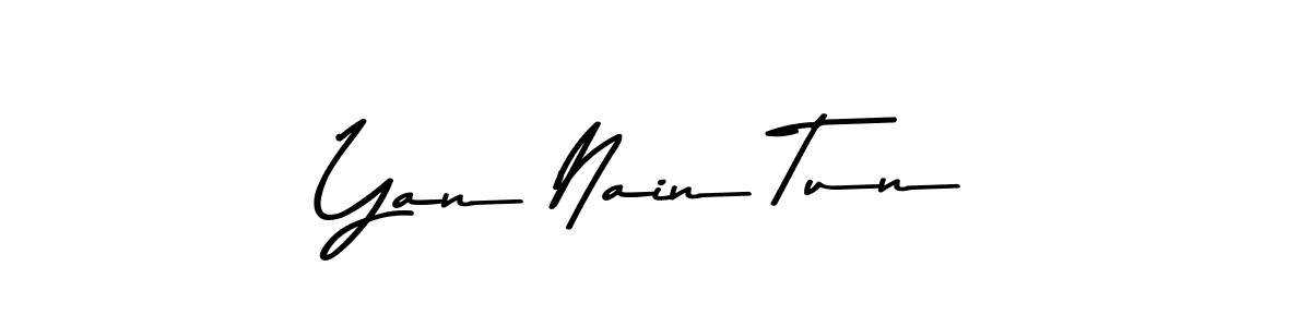 if you are searching for the best signature style for your name Yan Nain Tun. so please give up your signature search. here we have designed multiple signature styles  using Asem Kandis PERSONAL USE. Yan Nain Tun signature style 9 images and pictures png