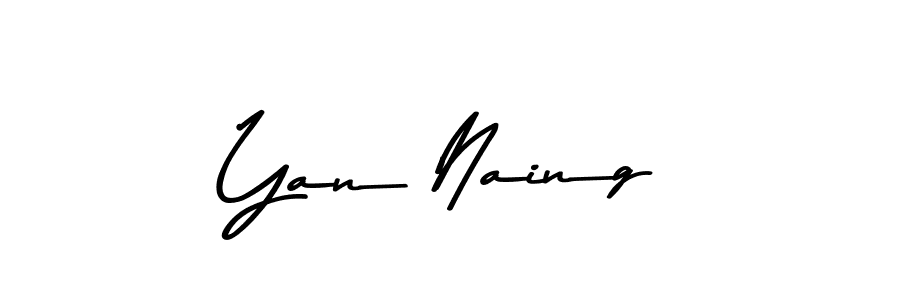 Yan Naing stylish signature style. Best Handwritten Sign (Asem Kandis PERSONAL USE) for my name. Handwritten Signature Collection Ideas for my name Yan Naing. Yan Naing signature style 9 images and pictures png