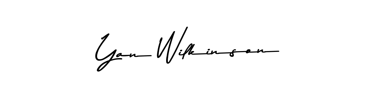 Make a beautiful signature design for name Yan Wilkinson. Use this online signature maker to create a handwritten signature for free. Yan Wilkinson signature style 9 images and pictures png