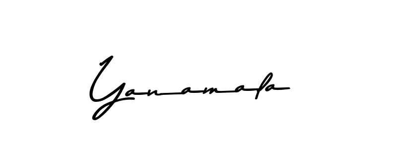Design your own signature with our free online signature maker. With this signature software, you can create a handwritten (Asem Kandis PERSONAL USE) signature for name Yanamala. Yanamala signature style 9 images and pictures png