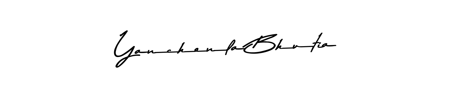 Also You can easily find your signature by using the search form. We will create Yanchenla Bhutia name handwritten signature images for you free of cost using Asem Kandis PERSONAL USE sign style. Yanchenla Bhutia signature style 9 images and pictures png