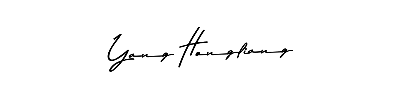 The best way (Asem Kandis PERSONAL USE) to make a short signature is to pick only two or three words in your name. The name Yang Hongliang include a total of six letters. For converting this name. Yang Hongliang signature style 9 images and pictures png
