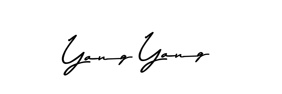 Create a beautiful signature design for name Yang Yang. With this signature (Asem Kandis PERSONAL USE) fonts, you can make a handwritten signature for free. Yang Yang signature style 9 images and pictures png