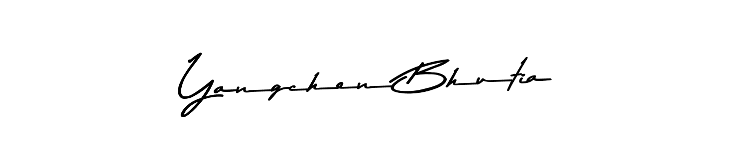 Make a beautiful signature design for name Yangchen Bhutia. Use this online signature maker to create a handwritten signature for free. Yangchen Bhutia signature style 9 images and pictures png