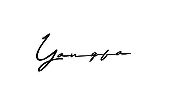 You should practise on your own different ways (Asem Kandis PERSONAL USE) to write your name (Yangfa) in signature. don't let someone else do it for you. Yangfa signature style 9 images and pictures png