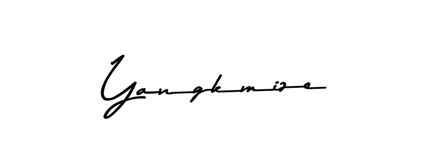 Use a signature maker to create a handwritten signature online. With this signature software, you can design (Asem Kandis PERSONAL USE) your own signature for name Yangkmize. Yangkmize signature style 9 images and pictures png