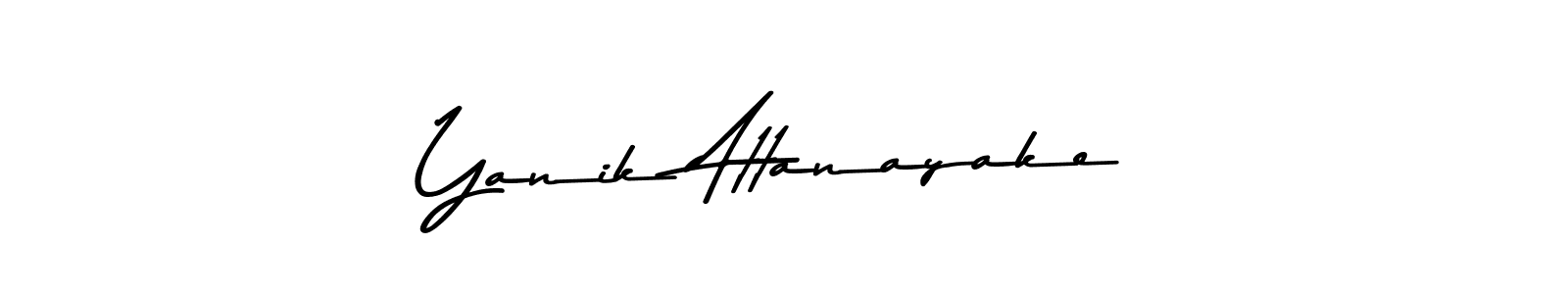 How to make Yanik Attanayake signature? Asem Kandis PERSONAL USE is a professional autograph style. Create handwritten signature for Yanik Attanayake name. Yanik Attanayake signature style 9 images and pictures png