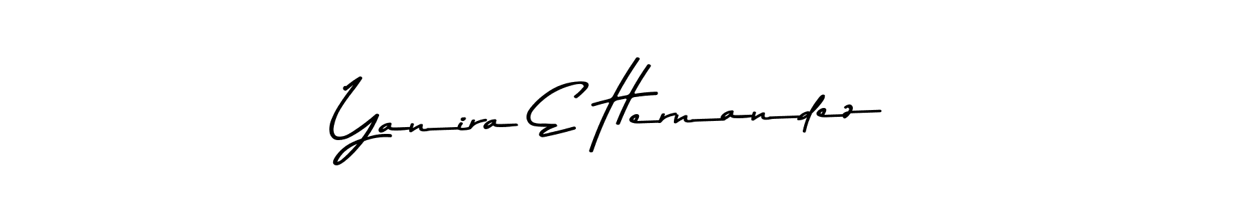 Yanira E Hernandez stylish signature style. Best Handwritten Sign (Asem Kandis PERSONAL USE) for my name. Handwritten Signature Collection Ideas for my name Yanira E Hernandez. Yanira E Hernandez signature style 9 images and pictures png