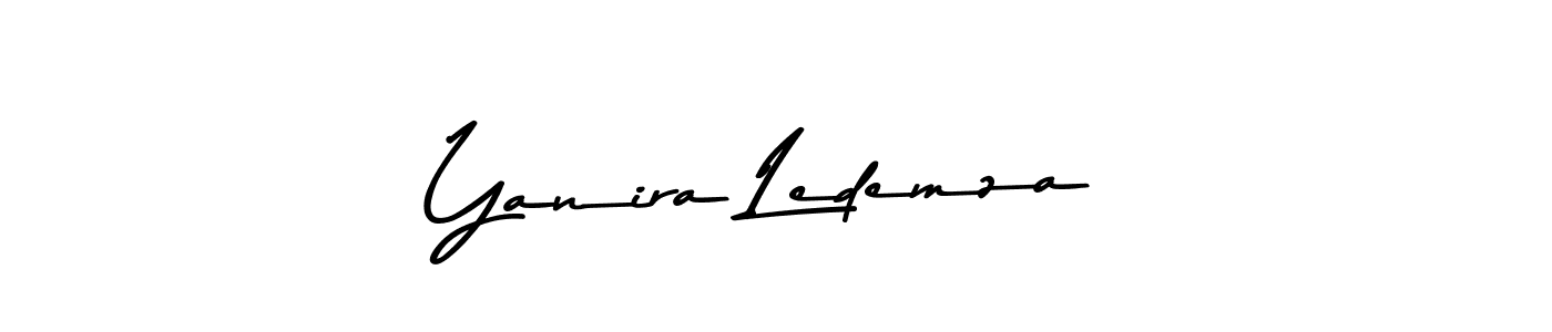 Make a beautiful signature design for name Yanira Ledemza. With this signature (Asem Kandis PERSONAL USE) style, you can create a handwritten signature for free. Yanira Ledemza signature style 9 images and pictures png