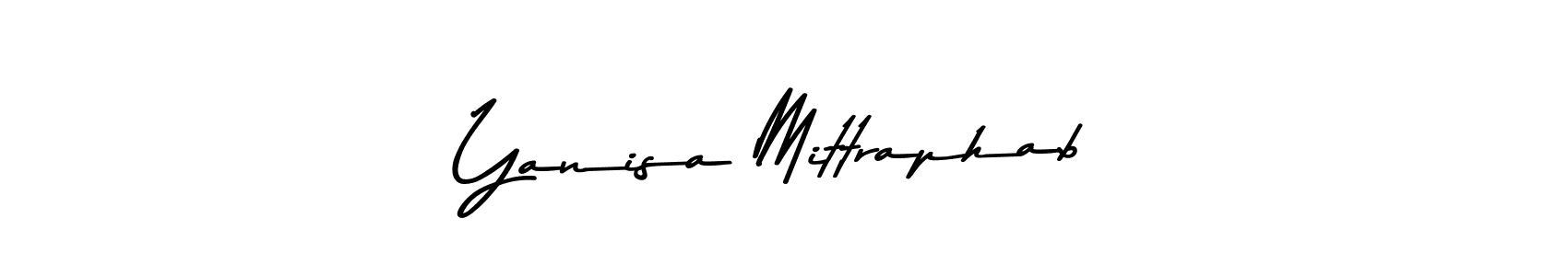 Make a beautiful signature design for name Yanisa Mittraphab. With this signature (Asem Kandis PERSONAL USE) style, you can create a handwritten signature for free. Yanisa Mittraphab signature style 9 images and pictures png
