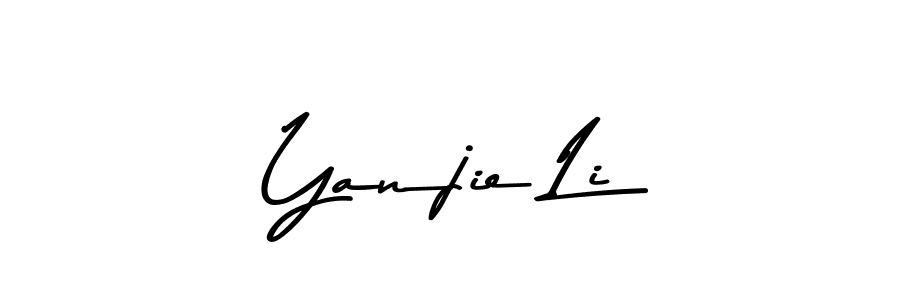 How to make Yanjie Li name signature. Use Asem Kandis PERSONAL USE style for creating short signs online. This is the latest handwritten sign. Yanjie Li signature style 9 images and pictures png