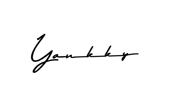 Design your own signature with our free online signature maker. With this signature software, you can create a handwritten (Asem Kandis PERSONAL USE) signature for name Yankky. Yankky signature style 9 images and pictures png