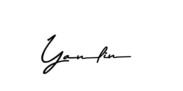 You should practise on your own different ways (Asem Kandis PERSONAL USE) to write your name (Yanlin) in signature. don't let someone else do it for you. Yanlin signature style 9 images and pictures png