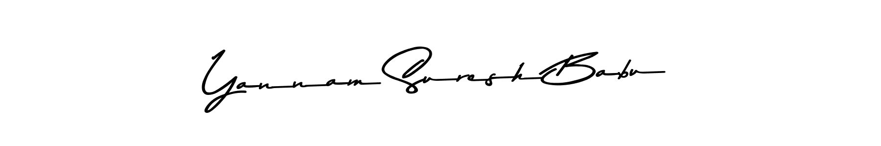 Use a signature maker to create a handwritten signature online. With this signature software, you can design (Asem Kandis PERSONAL USE) your own signature for name Yannam Suresh Babu. Yannam Suresh Babu signature style 9 images and pictures png