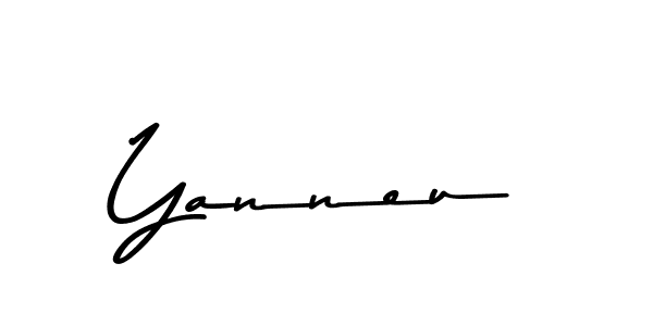 Use a signature maker to create a handwritten signature online. With this signature software, you can design (Asem Kandis PERSONAL USE) your own signature for name Yanneu. Yanneu signature style 9 images and pictures png