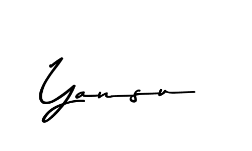 How to make Yansu name signature. Use Asem Kandis PERSONAL USE style for creating short signs online. This is the latest handwritten sign. Yansu signature style 9 images and pictures png