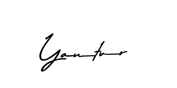 Design your own signature with our free online signature maker. With this signature software, you can create a handwritten (Asem Kandis PERSONAL USE) signature for name Yantur. Yantur signature style 9 images and pictures png