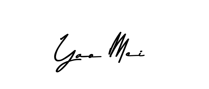 Yao Mei stylish signature style. Best Handwritten Sign (Asem Kandis PERSONAL USE) for my name. Handwritten Signature Collection Ideas for my name Yao Mei. Yao Mei signature style 9 images and pictures png