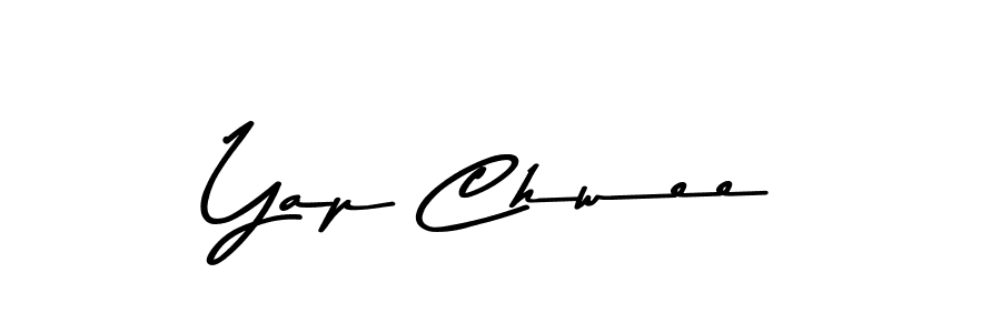 How to make Yap Chwee name signature. Use Asem Kandis PERSONAL USE style for creating short signs online. This is the latest handwritten sign. Yap Chwee signature style 9 images and pictures png