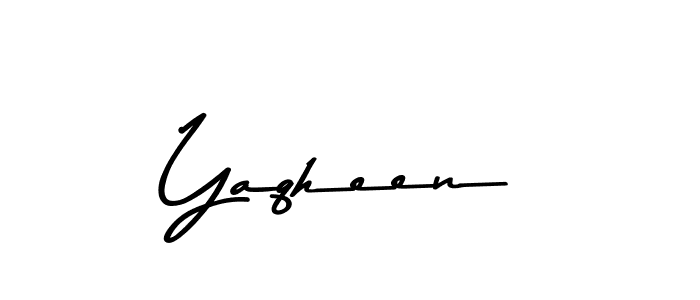Make a beautiful signature design for name Yaqheen. With this signature (Asem Kandis PERSONAL USE) style, you can create a handwritten signature for free. Yaqheen signature style 9 images and pictures png