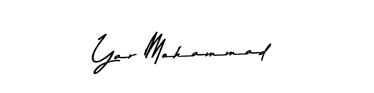 Create a beautiful signature design for name Yar Mohammad. With this signature (Asem Kandis PERSONAL USE) fonts, you can make a handwritten signature for free. Yar Mohammad signature style 9 images and pictures png