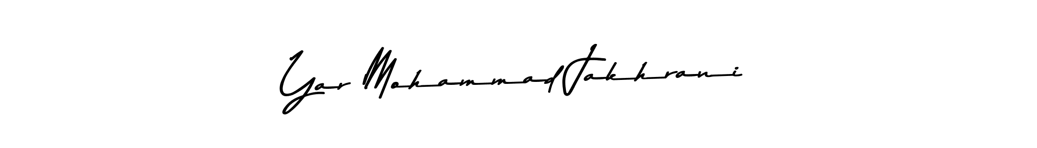 if you are searching for the best signature style for your name Yar Mohammad Jakhrani. so please give up your signature search. here we have designed multiple signature styles  using Asem Kandis PERSONAL USE. Yar Mohammad Jakhrani signature style 9 images and pictures png
