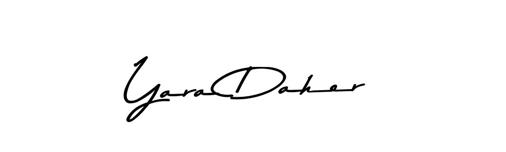 You should practise on your own different ways (Asem Kandis PERSONAL USE) to write your name (Yara Daher) in signature. don't let someone else do it for you. Yara Daher signature style 9 images and pictures png