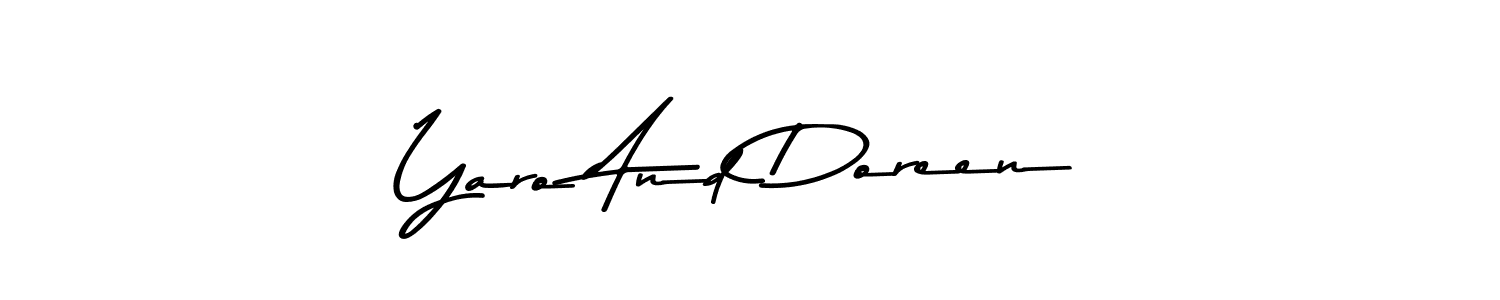 if you are searching for the best signature style for your name Yaro And Doreen. so please give up your signature search. here we have designed multiple signature styles  using Asem Kandis PERSONAL USE. Yaro And Doreen signature style 9 images and pictures png