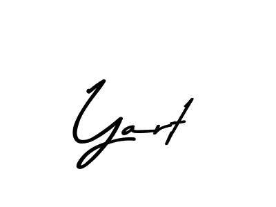 How to make Yart name signature. Use Asem Kandis PERSONAL USE style for creating short signs online. This is the latest handwritten sign. Yart signature style 9 images and pictures png