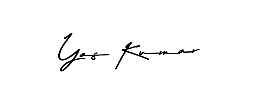 Create a beautiful signature design for name Yas Kumar. With this signature (Asem Kandis PERSONAL USE) fonts, you can make a handwritten signature for free. Yas Kumar signature style 9 images and pictures png