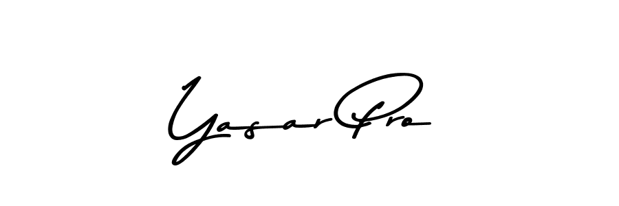 How to make Yasar Pro name signature. Use Asem Kandis PERSONAL USE style for creating short signs online. This is the latest handwritten sign. Yasar Pro signature style 9 images and pictures png