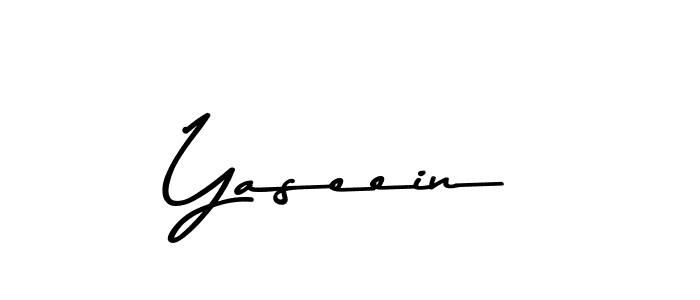 Make a beautiful signature design for name Yaseein. With this signature (Asem Kandis PERSONAL USE) style, you can create a handwritten signature for free. Yaseein signature style 9 images and pictures png