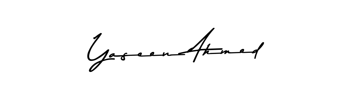 How to make Yaseen Ahmed signature? Asem Kandis PERSONAL USE is a professional autograph style. Create handwritten signature for Yaseen Ahmed name. Yaseen Ahmed signature style 9 images and pictures png