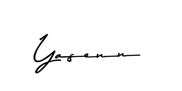 Design your own signature with our free online signature maker. With this signature software, you can create a handwritten (Asem Kandis PERSONAL USE) signature for name Yasenn. Yasenn signature style 9 images and pictures png