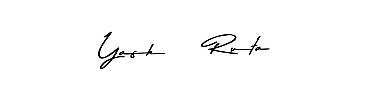 How to make Yash     Ruta signature? Asem Kandis PERSONAL USE is a professional autograph style. Create handwritten signature for Yash     Ruta name. Yash     Ruta signature style 9 images and pictures png