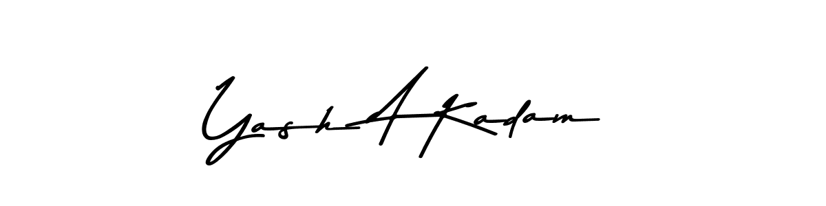 How to make Yash A Kadam signature? Asem Kandis PERSONAL USE is a professional autograph style. Create handwritten signature for Yash A Kadam name. Yash A Kadam signature style 9 images and pictures png