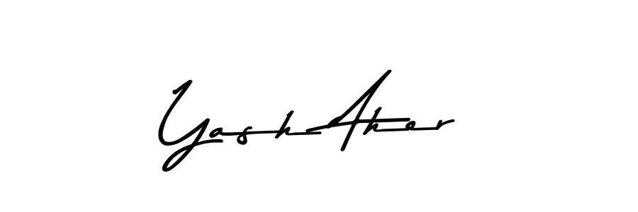 You can use this online signature creator to create a handwritten signature for the name Yash Aher. This is the best online autograph maker. Yash Aher signature style 9 images and pictures png