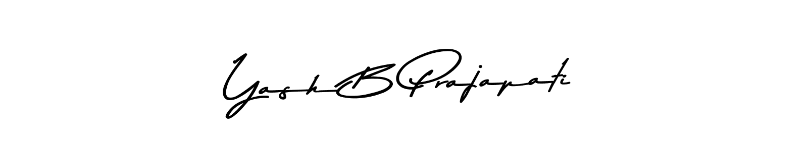 Also You can easily find your signature by using the search form. We will create Yash B Prajapati name handwritten signature images for you free of cost using Asem Kandis PERSONAL USE sign style. Yash B Prajapati signature style 9 images and pictures png
