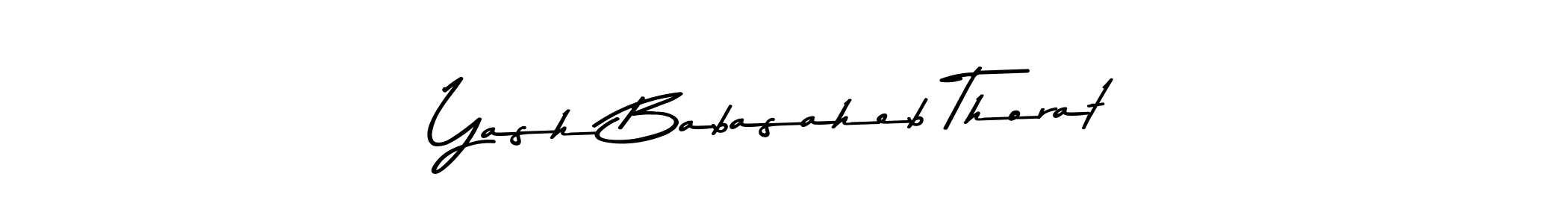 How to make Yash Babasaheb Thorat name signature. Use Asem Kandis PERSONAL USE style for creating short signs online. This is the latest handwritten sign. Yash Babasaheb Thorat signature style 9 images and pictures png