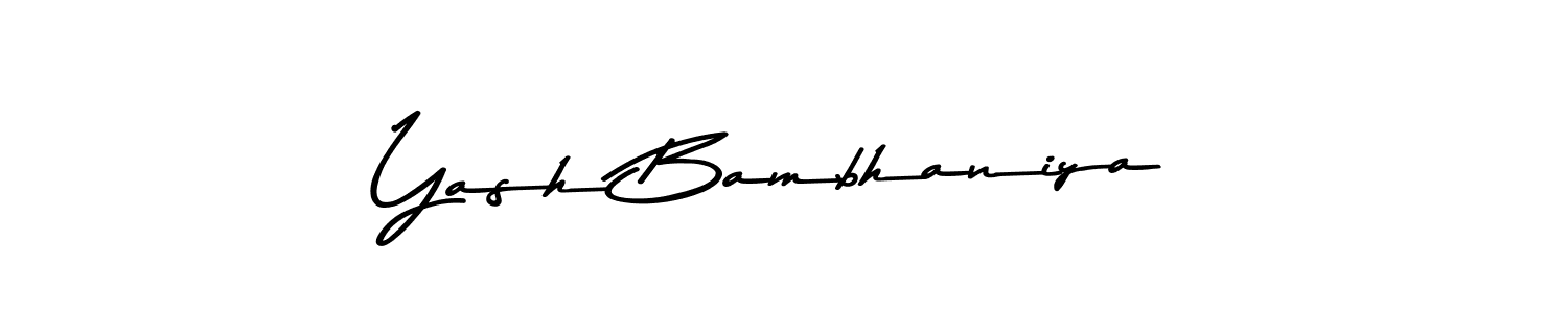 Also You can easily find your signature by using the search form. We will create Yash Bambhaniya name handwritten signature images for you free of cost using Asem Kandis PERSONAL USE sign style. Yash Bambhaniya signature style 9 images and pictures png